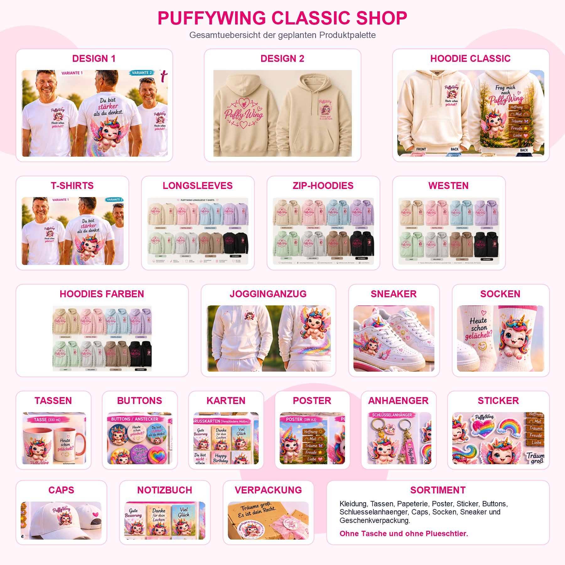 PuffyWing Classic Shop Übersicht